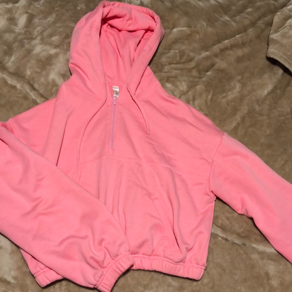 Alo Yoga Stadium Half Zip Hoodie - Macaroon Pink